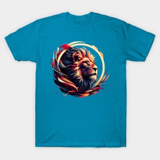 Modern art lion design | Lion face T-Shirt